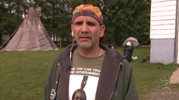 Jim Pictou of the Mi'kmaq Warrior Society appearing in a recent interview with APTN.