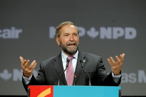 NDP leader Thomas Mulcair at CUPE's 50th National Convention.  