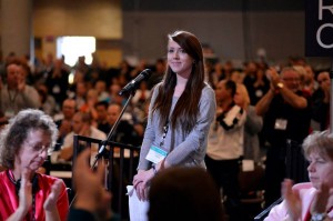 Lydia Dobson of CUPE 4600 shocked many at the Convention when she challenged Paul Moist. Taking 21% as an unknown 11th hour candidate could be read as nothing less than a repudiation of Paul Moist by a sizeable minority.