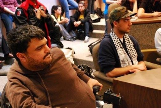 Occupying the Senate Chamber with 200 students at York University — with Ali Mustafa and Ahmed Habib.