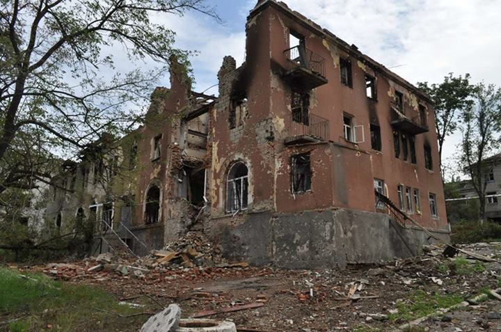 Aftermath of Ukraine gov’t attack on Kramatorsk. Photo: Ukraine government.